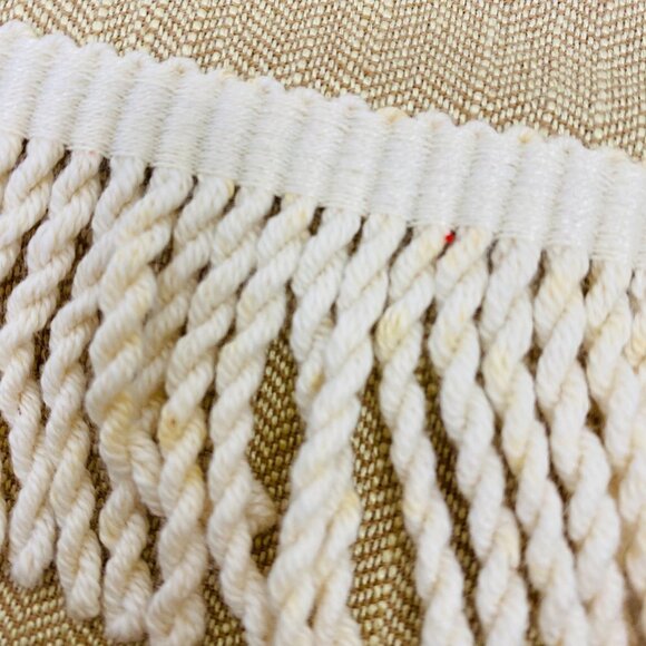 Minimalist Christmas Nativity Scene Stocking Wood Crib Fringe - Picture 5 of 9